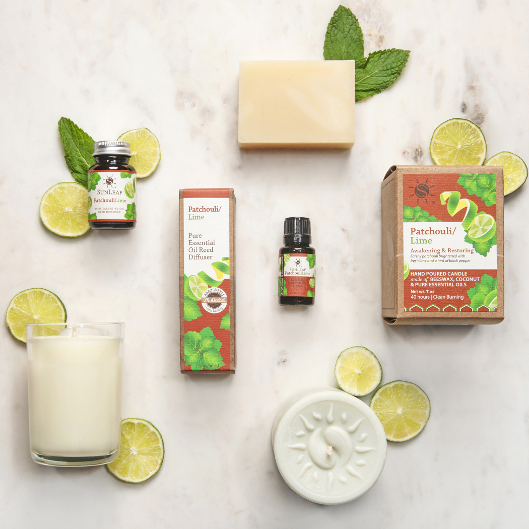 SunLeaf Naturals - Wholesale Reed Diffuser - 1 oz Reed Diffuser - Patchouli Lime2