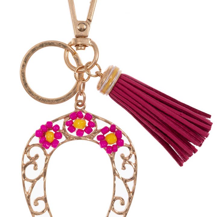 Designature New York - Wholesale Keychain - Women's - Western Horseshoe Beaded Keychain1