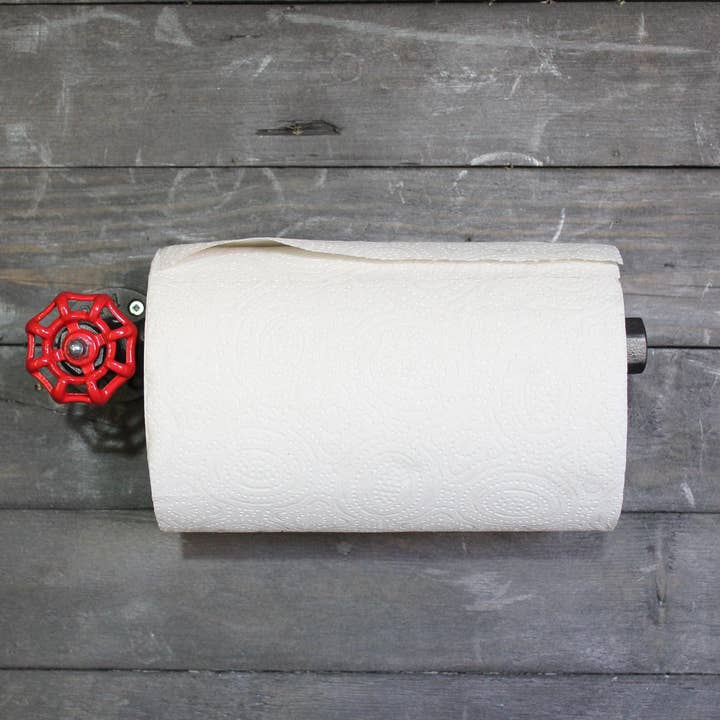 Väggmonterad hushållspappershållare för kök, industriell stil #2 för wholesale av Strange Workshop