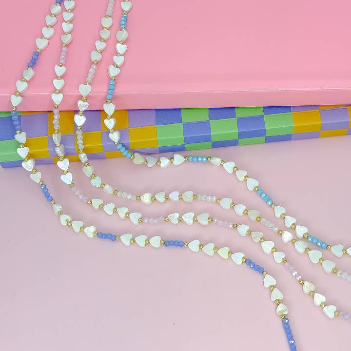 Colar de Fios de Corações de Doce por atacado de Treasure Jewels Inc.