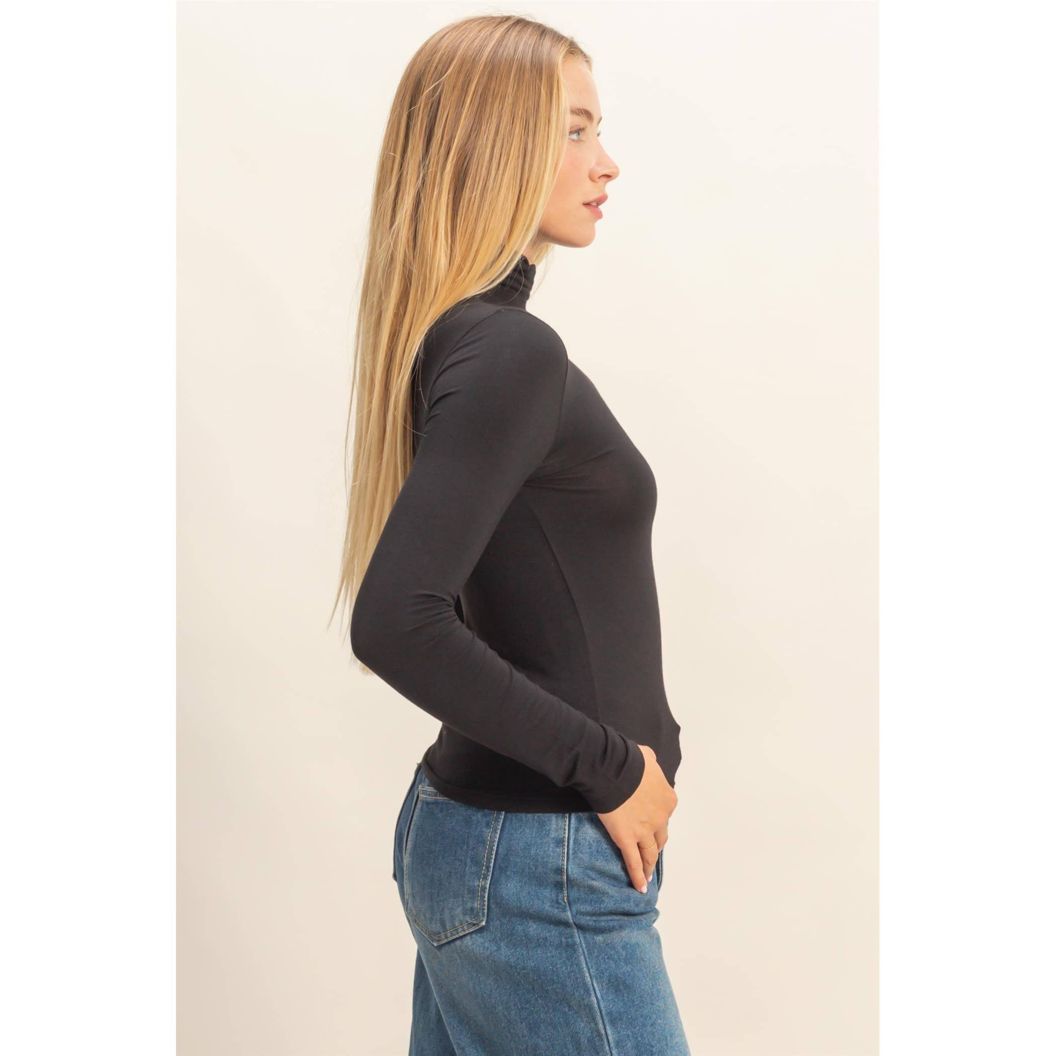 HYFVE - Wholesale Shirt - Women's - Turtleneck Long Sleeve Fitted Top12
