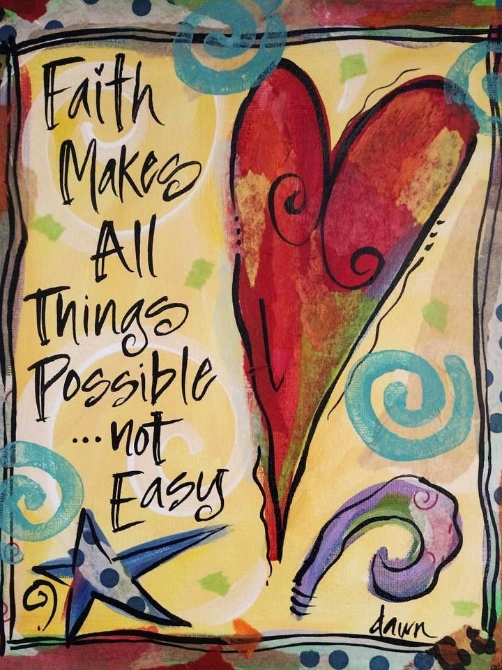 NC - 06 - La fe hace que todo sea posible para venta al por mayor de New Dawning Art