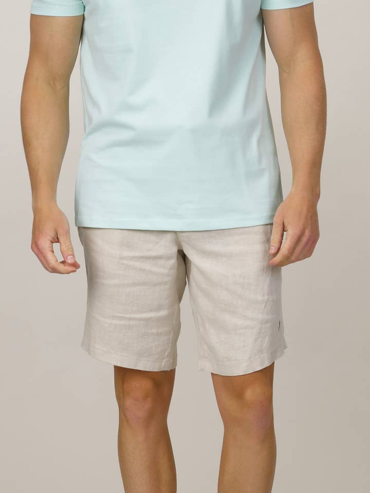 Pantalones Cortos de Lino Espadon - Beige para venta al por mayor de Espadon