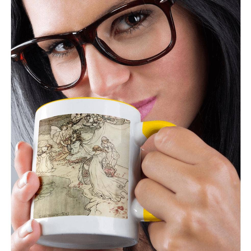 3dRose - Vente Tasse à café - 3dRose, Le Songe d'une nuit d'été, Arthur Rackham, Peinture de fée fantastique, Tasse1