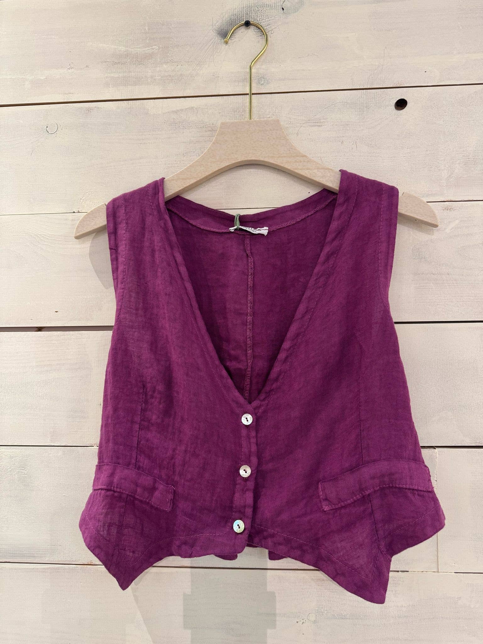 Linos y Textiles - Wholesale Blouse - Women's - REF:6454 100% linen blouse6