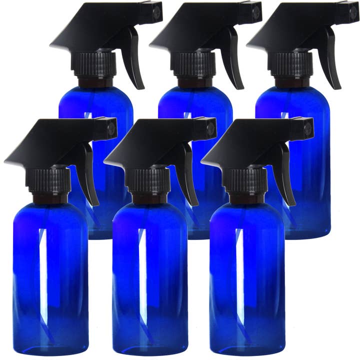 Youngever 6 Pack 8OZ Empty Plastic Spray Bottles - Blue for wholesale by Youngever