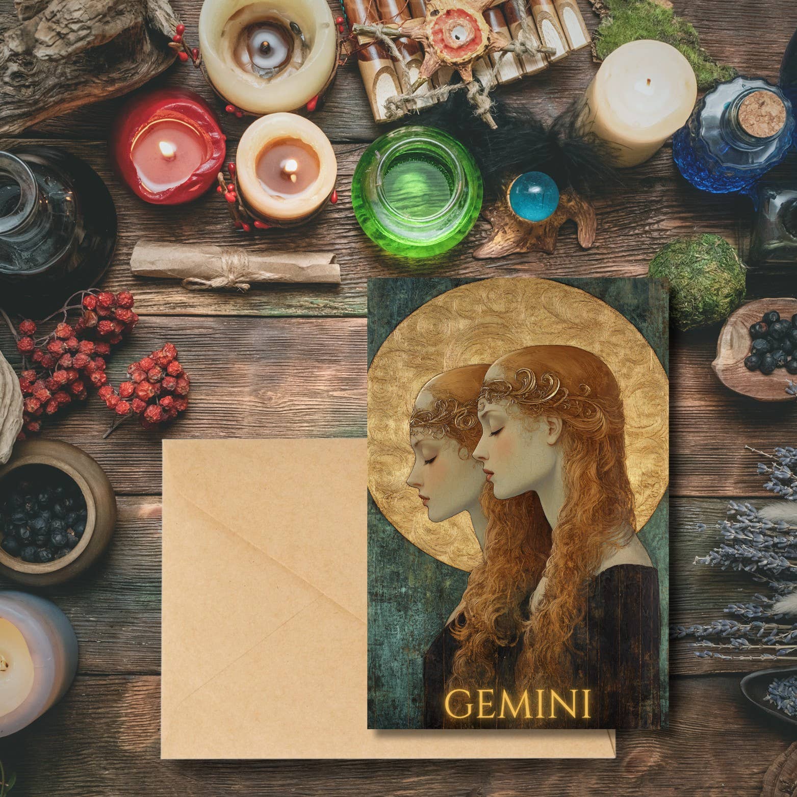 Ye Curiosity Shoppe - Wholesale Everyday Greeting Card - Gilded Zodiac Greeting Cards4