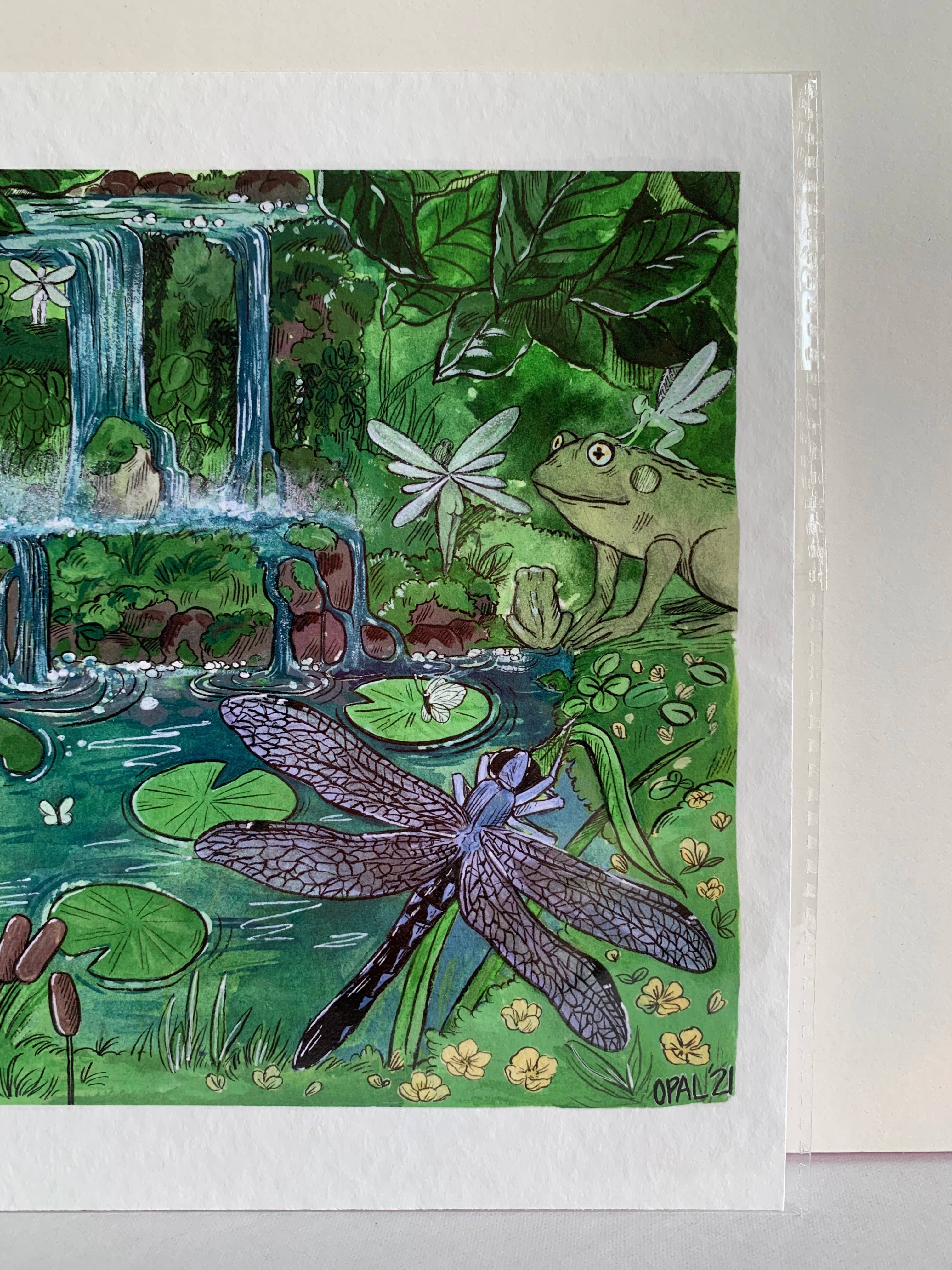 Opal's Art - Wholesale Art Print - Ferngully Falls Print2