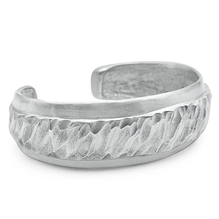 Men´s band rock cuff bracelet pour la vente par Black Rock Jewel