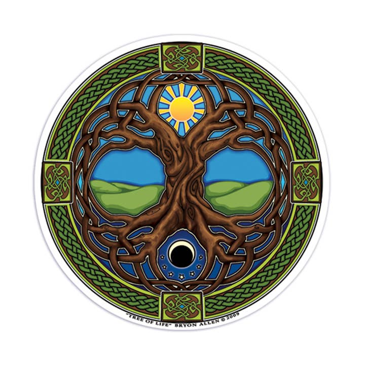 Mandala Arts - Wholesale Sticker - 4.5" Sticker Window Tree of Life