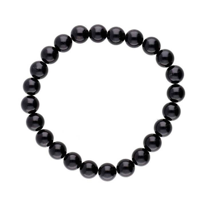 Obsidian Bracelet -Natural Stone Beaded Bracelet From Mexico for wholesale by Giuseppina Shop