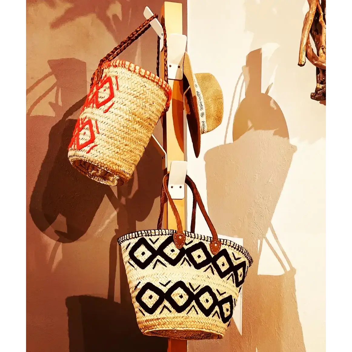 High crafty – Saco de praia por atacado – Saco de praia em palha personalizado – Cabaz em fibras naturais2