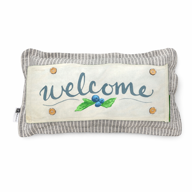 PillowPanels - Wholesale Sign - PANEL ONLY: Huckle Berry WELCOME5