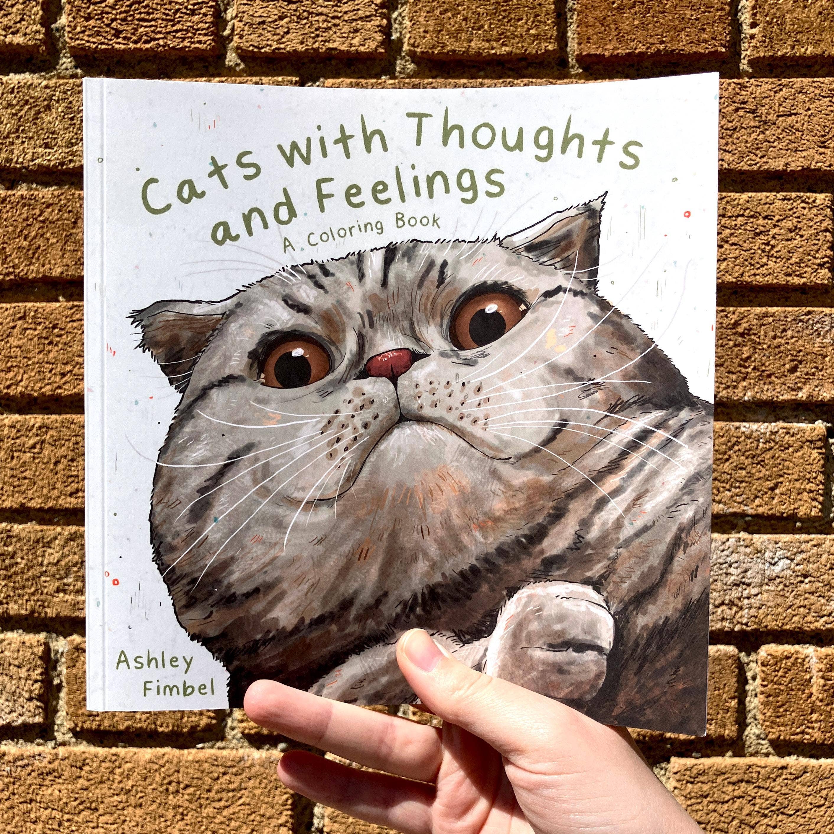 Art Fimbel - Wholesale Coloring & Activity Book - Adult - Cat Coloring Book, Cats With Thoughts And Feelings8