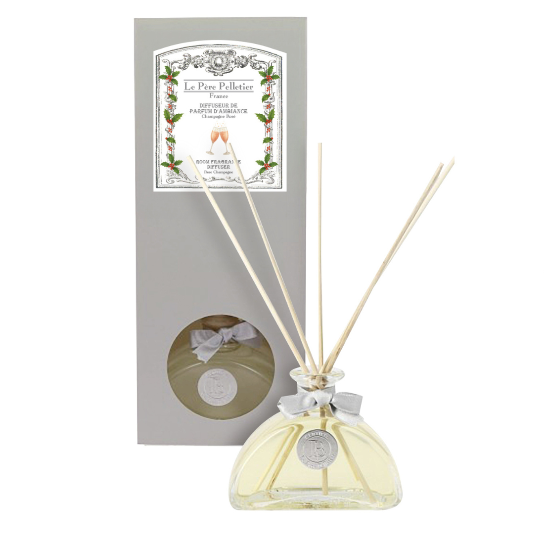 Le Père Pelletier - Venta al por mayor Difusores de palitos - Difusor Tintero 100 ml Champán Rosado0
