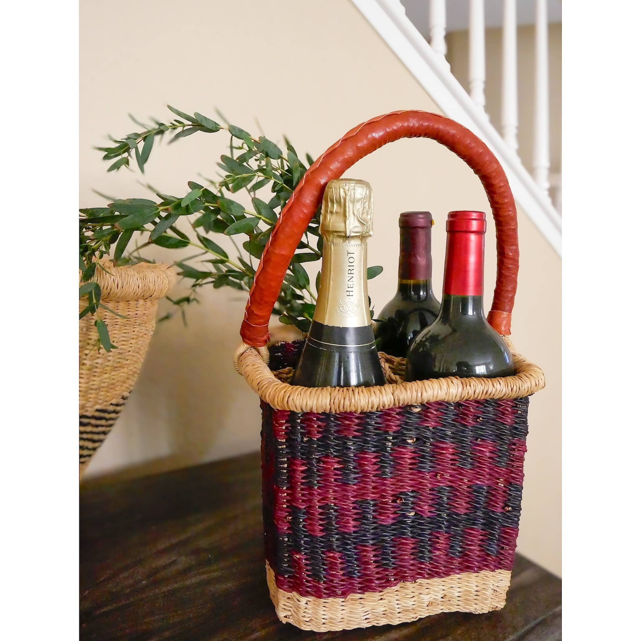 Ti-a Woven Goods - Wholesale Beer/Wine Caddy - Rustic Wine Caddy23