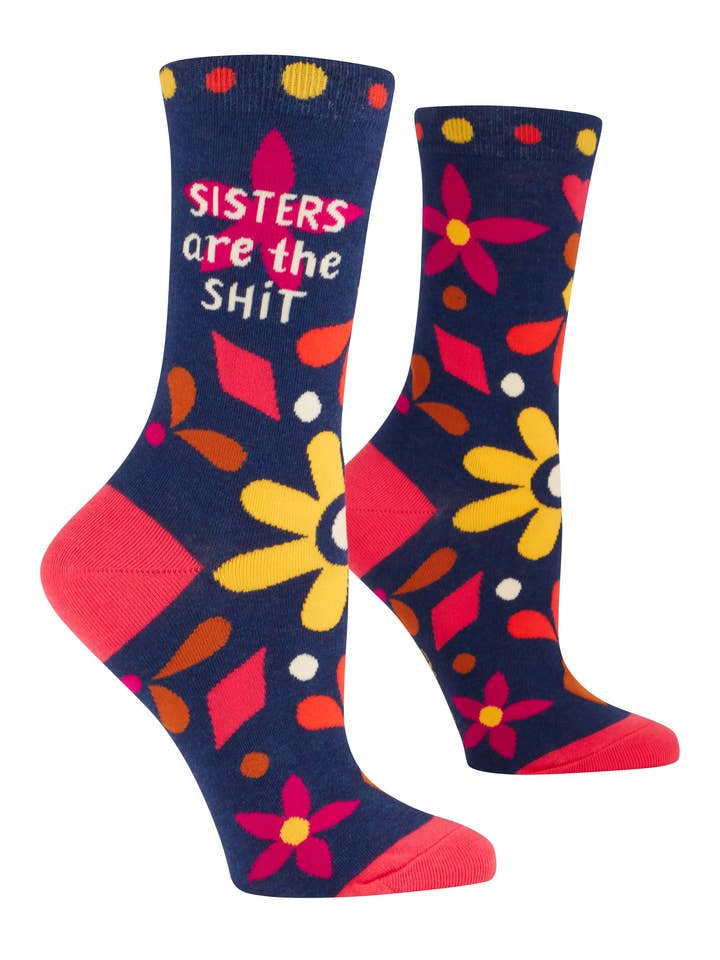 Sisters Are The Shit Crew Socks - NEW! for wholesale by Incognito