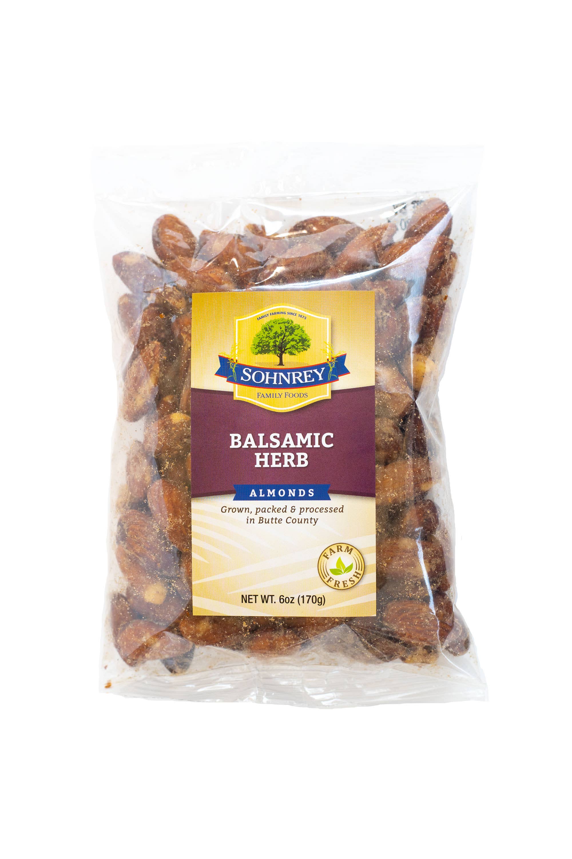 Sohnrey Family Foods LLC - Wholesale Nuts - Balsamic Herb Almonds 6 oz0