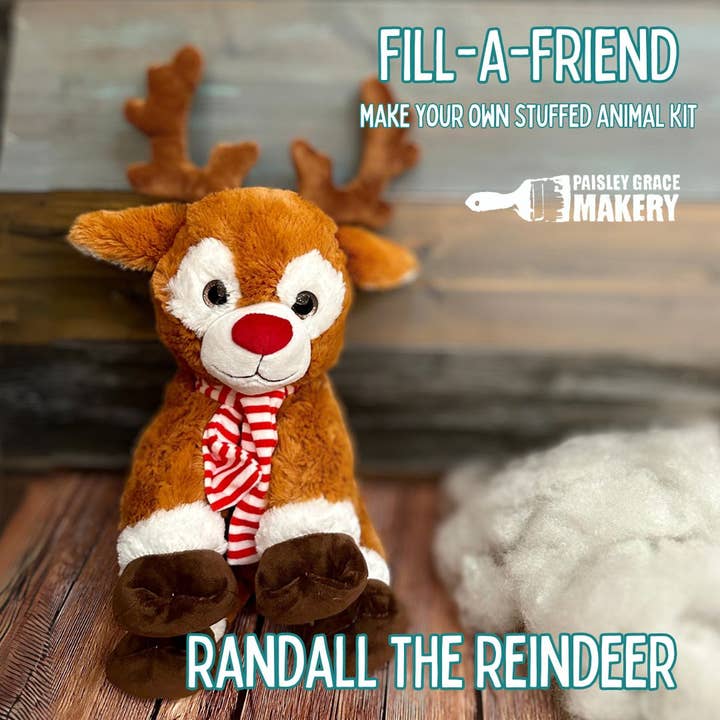 Randall The Reindeer 16" Build Your Own Stuffy S507 for wholesale by Paisley Grace Makery