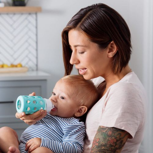 Lifefactory - Wholesale Baby Bottle - 4oz Glass Baby Bottle - Stage 1 Nipple, Stopper, and Cap16