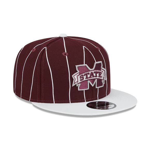 Gorra Snapback 9fifty New Era 2tone Vintage Pinstripe de los Mississippi State Bulldogs para venta al por mayor de Rat City Sk8 Shop