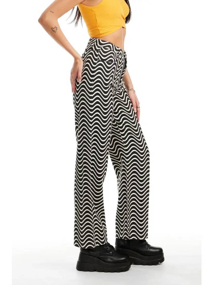 Pretty Damage - Wholesale Jeans - Women's - Wavy Denim Pants