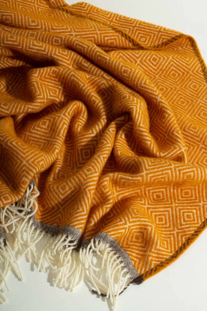 MoST - Wholesale Throw Blanket - Wool Throw Blanket VENEZIA Yellow5