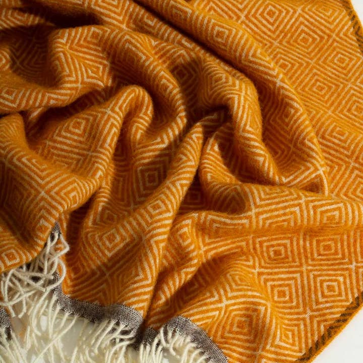 MoST - Wholesale Throw Blanket - Wool Throw Blanket VENEZIA Yellow5