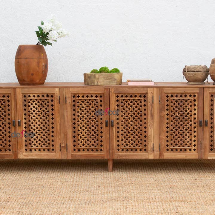 Monumental 105" Long Geometric Sideboard for wholesale by De-cor