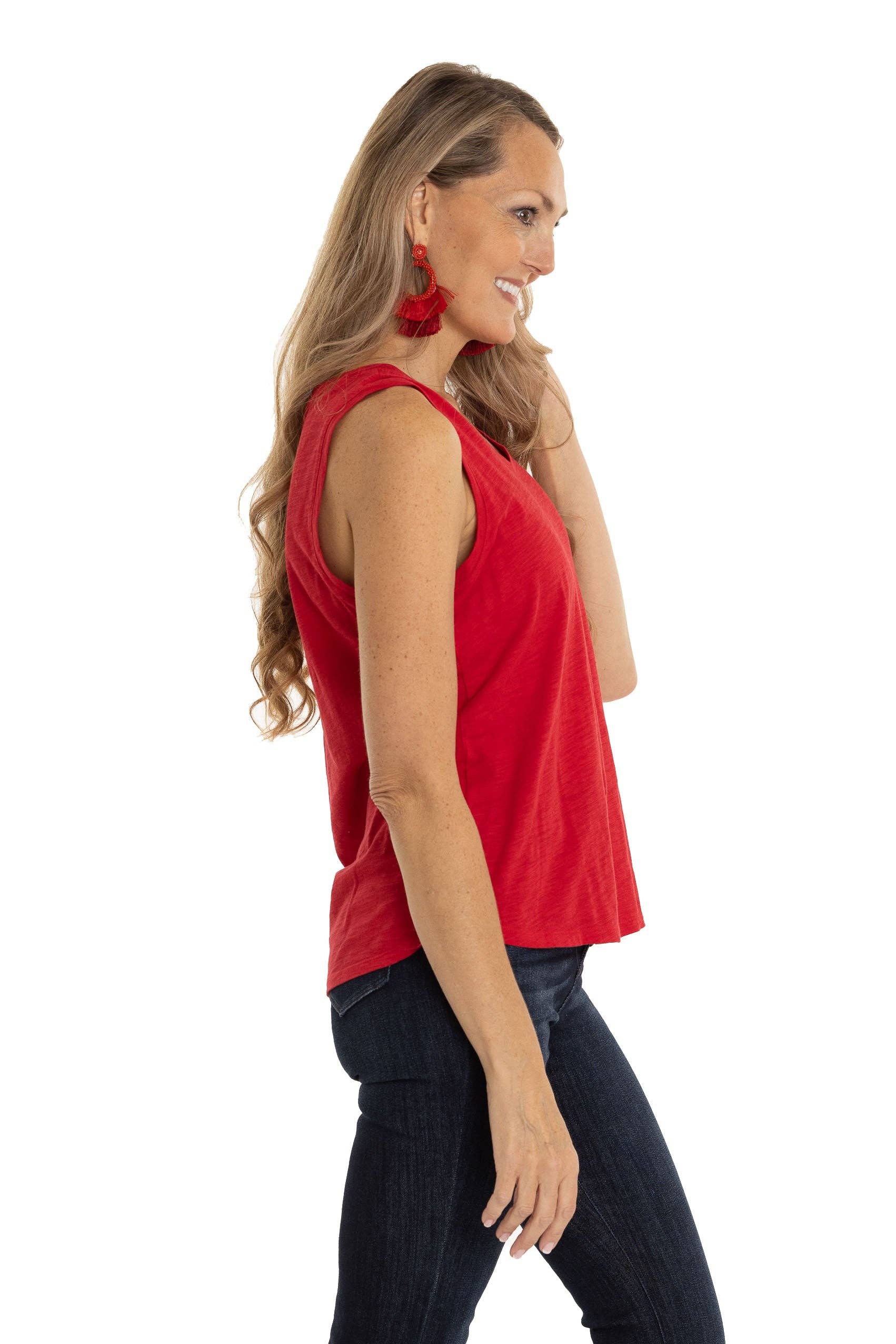 Flying Colors Apparel - Wholesale Tank Top - Women's - Nebraska Huskers Sloan V-Neck Tank1