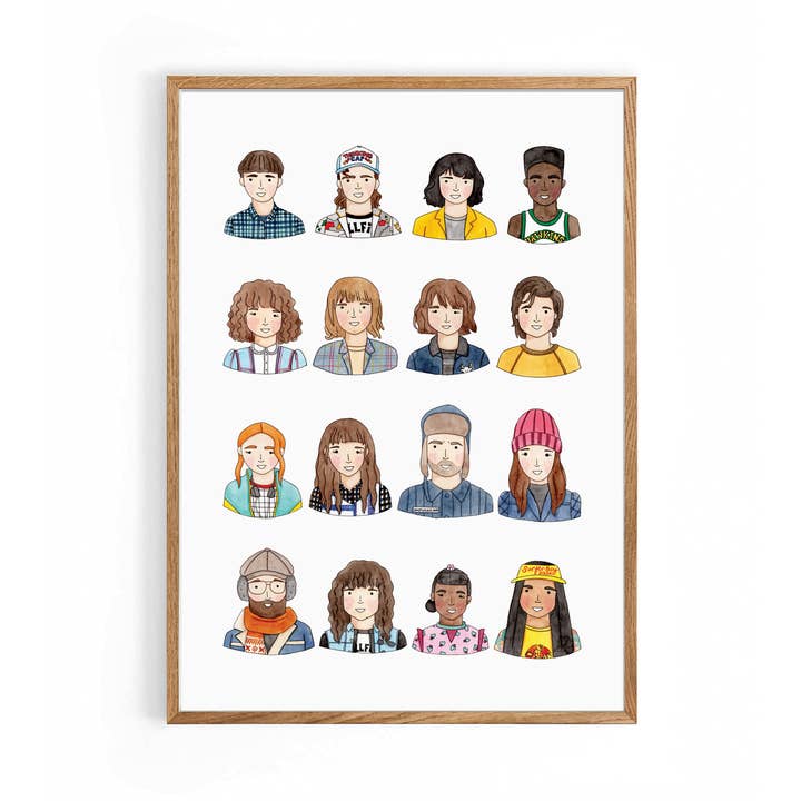 Stranger Things A4 Print for wholesale by Nova & Me