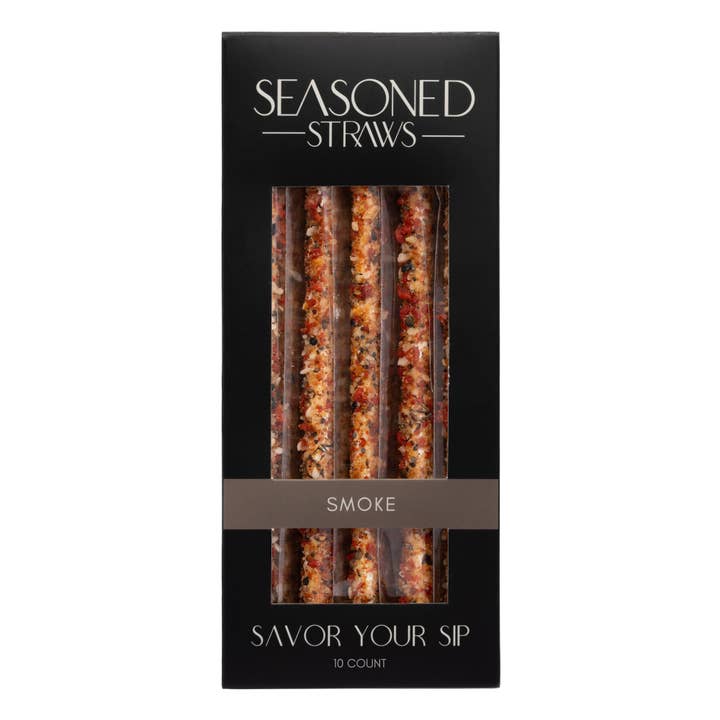 Seasoned Straws - Wholesale Drinking Straw - Smoke 10ct. - Case of 5 Units