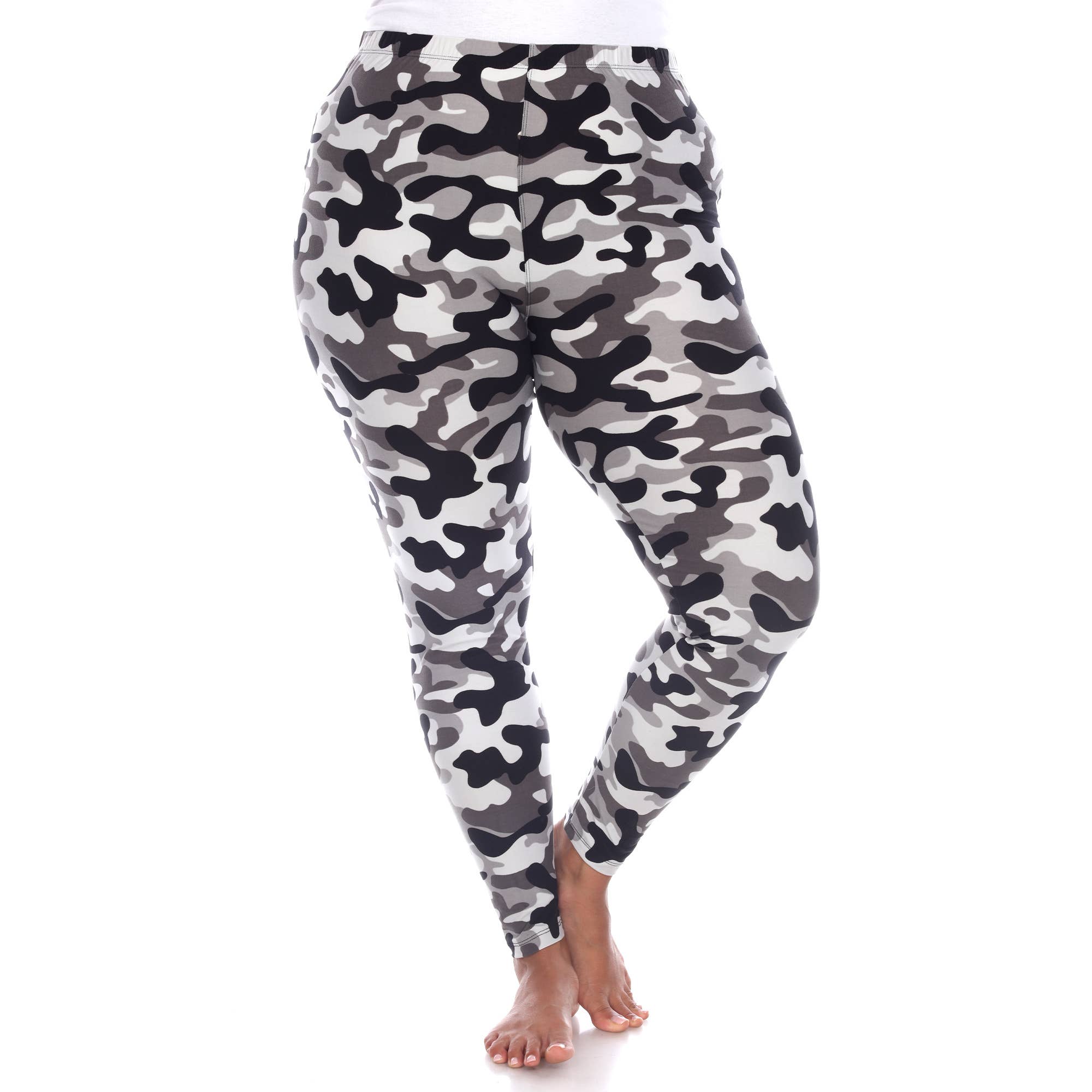 WHITE MARK - Wholesale Fashion Leggings - Women's - Plus Size Super Soft High-Rise Camo Printed Leggings1