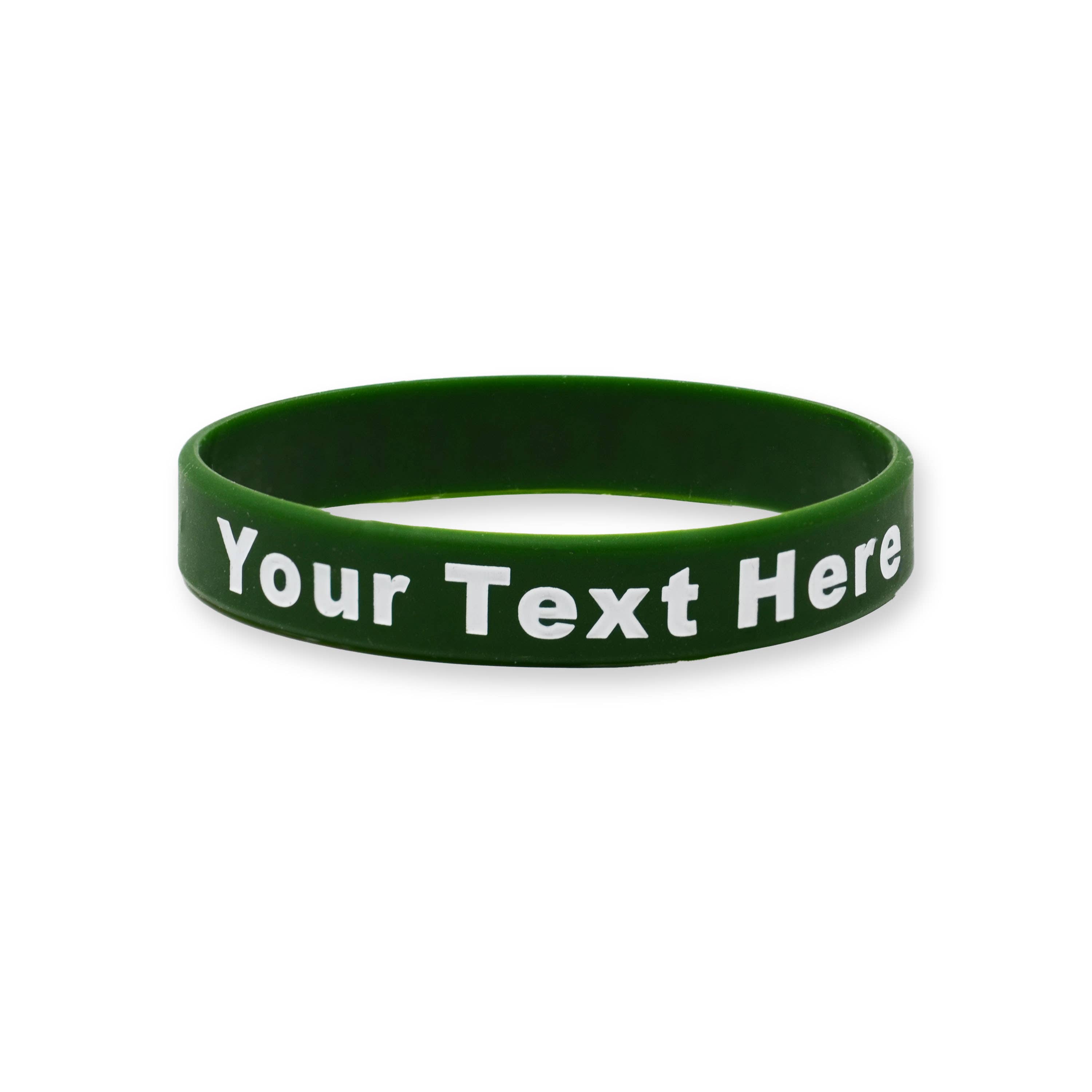 RapidWristbands - Vendita all'ingrosso Polsiere - Confezione da 200 - Solid - Braccialetti personalizzati in silicone iniettato con inchiostro10