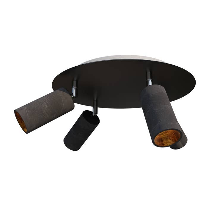 Plafonnier Betoniq « Donoma » 4 flammes doré noir pour la vente par TIVENDIS