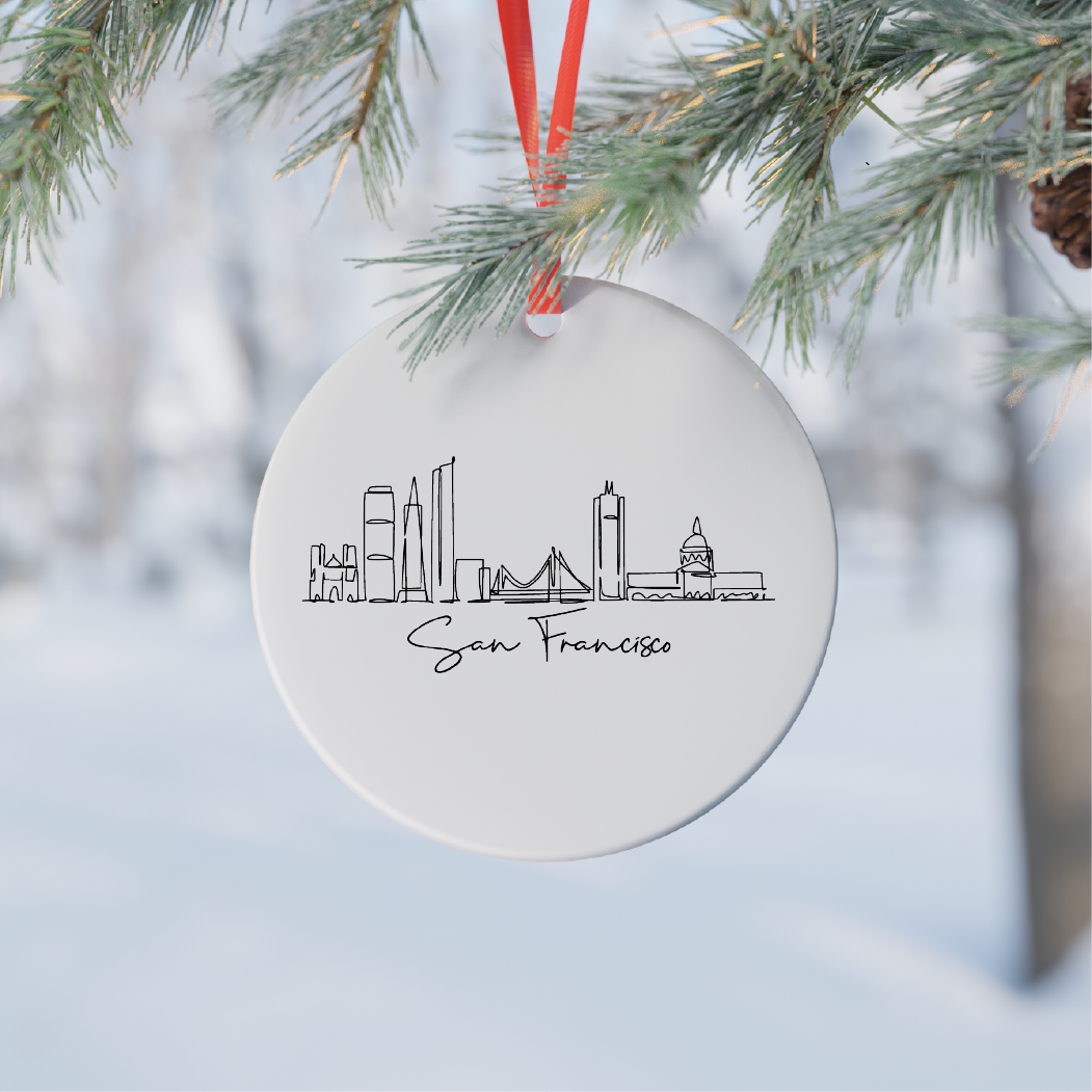 Elm Ridge Home - Wholesale Ornament - San Fransisco Christmas Ornament0