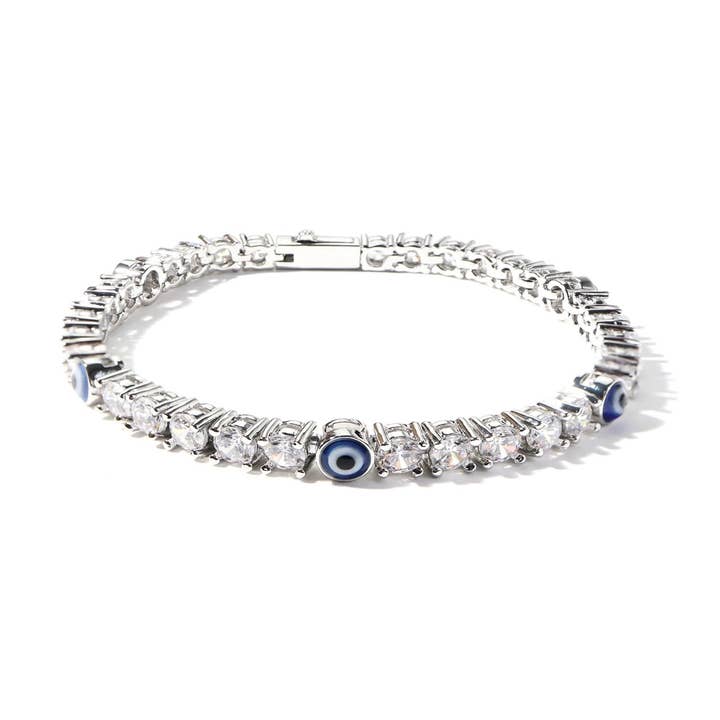 Evil Eye Tennis Bracelet for wholesale by Glam Bar Bazaar