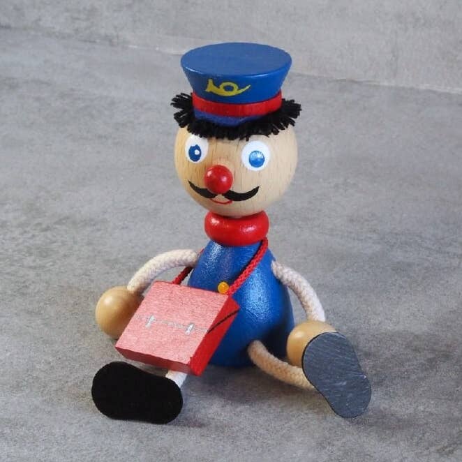 Toywood - Venta al por mayor Juguete de madera - Niños - Juguete de Madera para Sentarse - Cartero - Hecho a Mano y Pintado a Mano0