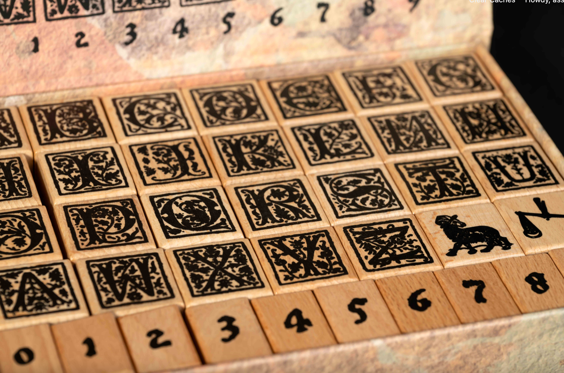 CoraCreaCrafts - Wholesale Rubber/Decorative Stamp - Alphabet Stamp Set3