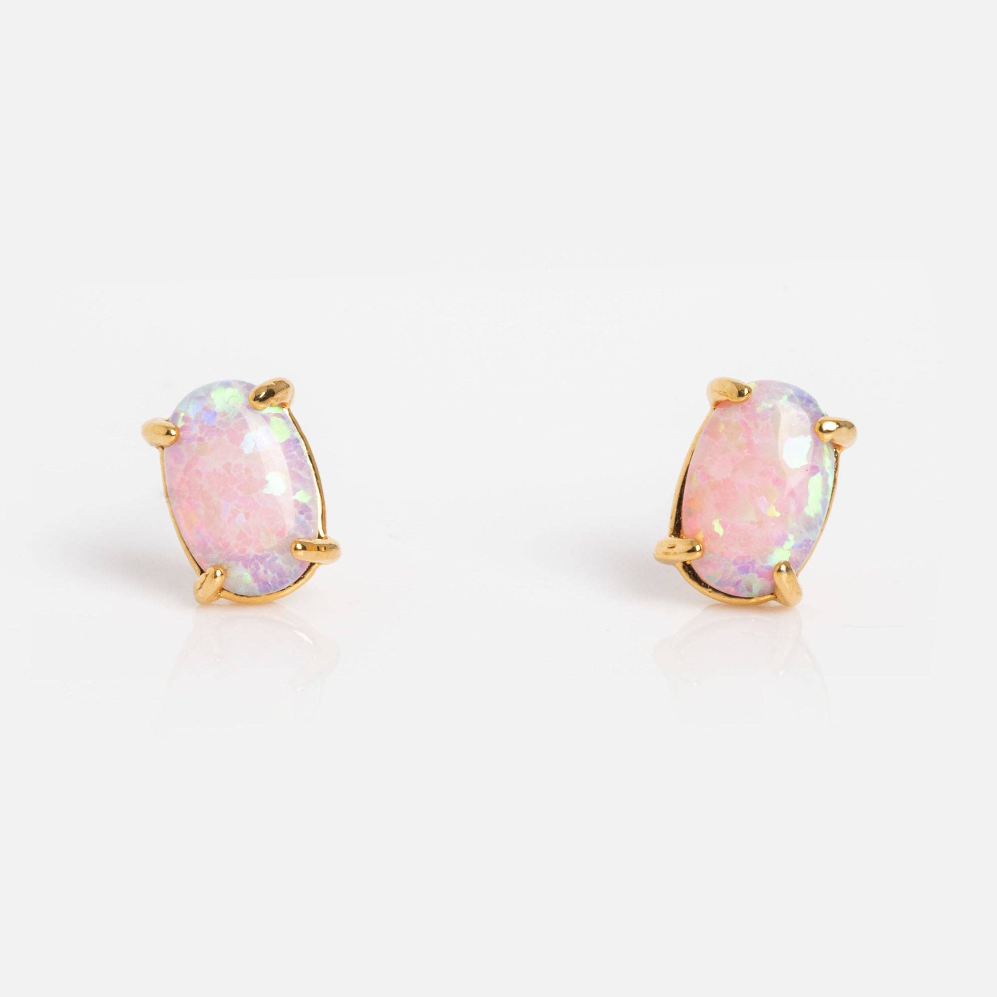 Adorn512 - Venta al por mayor Pendientes de botón/aretes de poste - Pendientes de tuerca de ópalo9