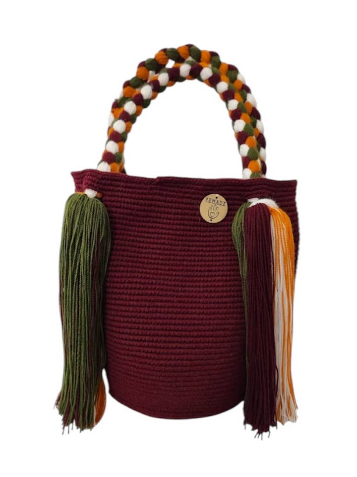 Sac Red Wayuu Rapunzel pour la vente par Boutique Femade ®