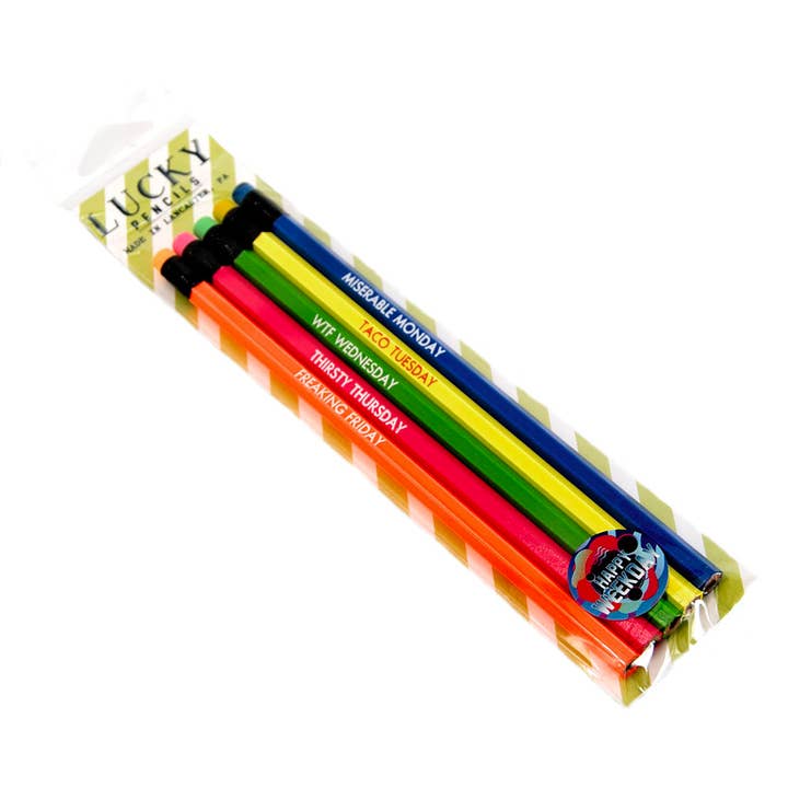 Days of the 'Weak' Pencils for wholesale by Lucky Mfg. Co.