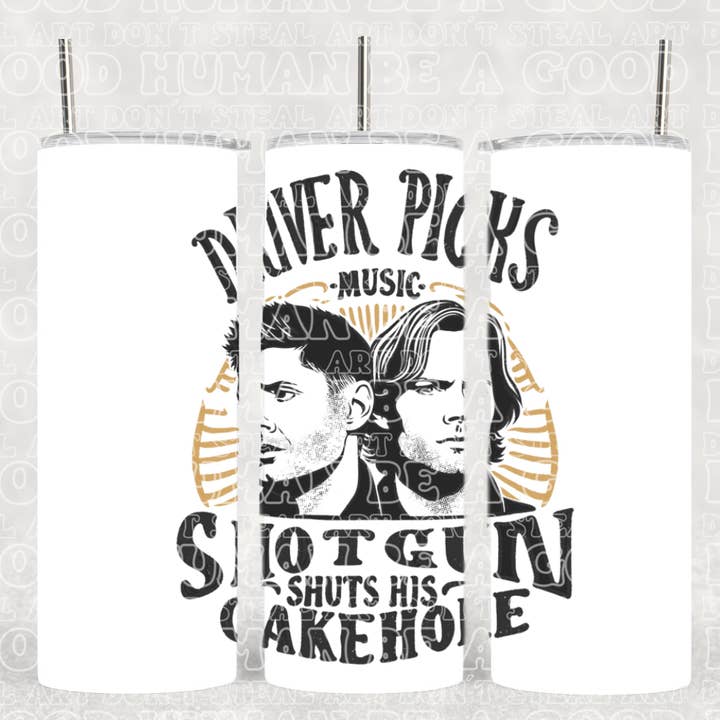 Driver Picks The Music Supernatural Simple TV Show Tumbler for wholesale by The Geek Boutique