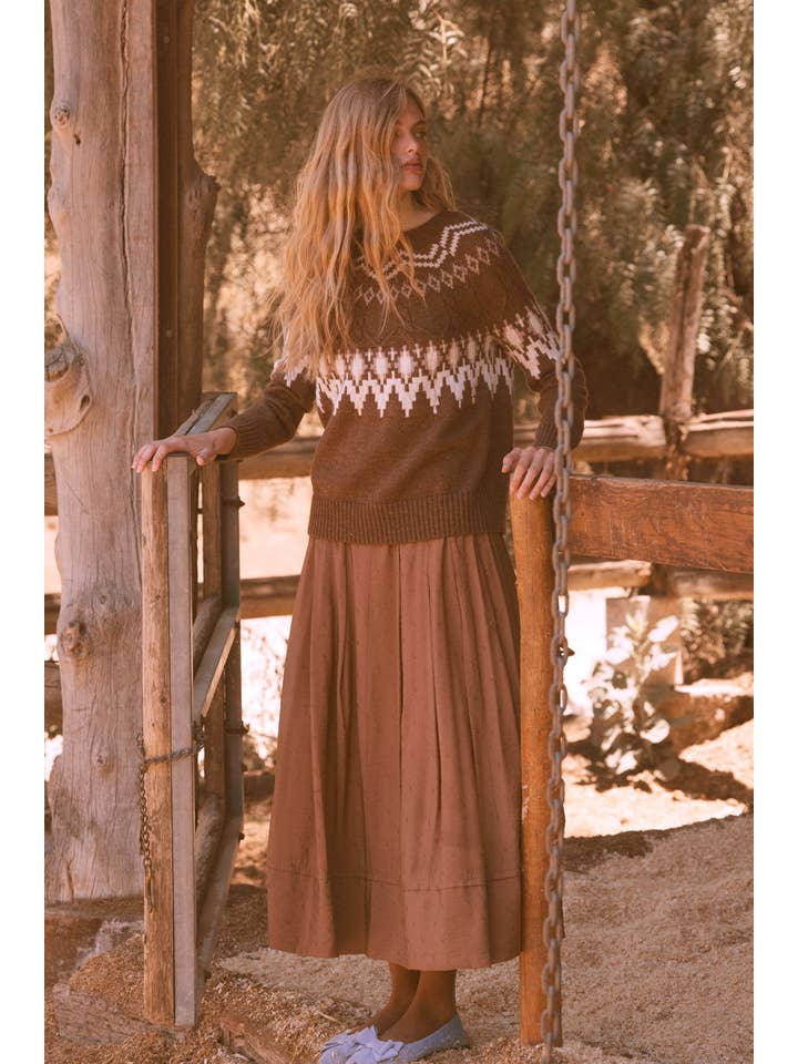 Promesa USA - Wholesale Knit Sweater - Women's - Alpine Knit Raglan-Sleeve Sweater