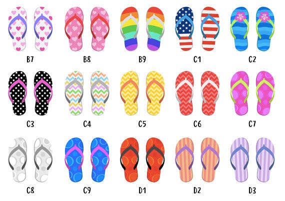 Mermaid Marys – wholesale Art print – Framed Personalised Family Flip Flop Print6