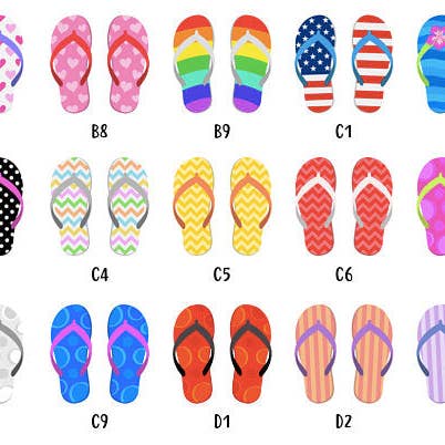 Mermaid Marys – wholesale Art print – Framed Personalised Family Flip Flop Print6