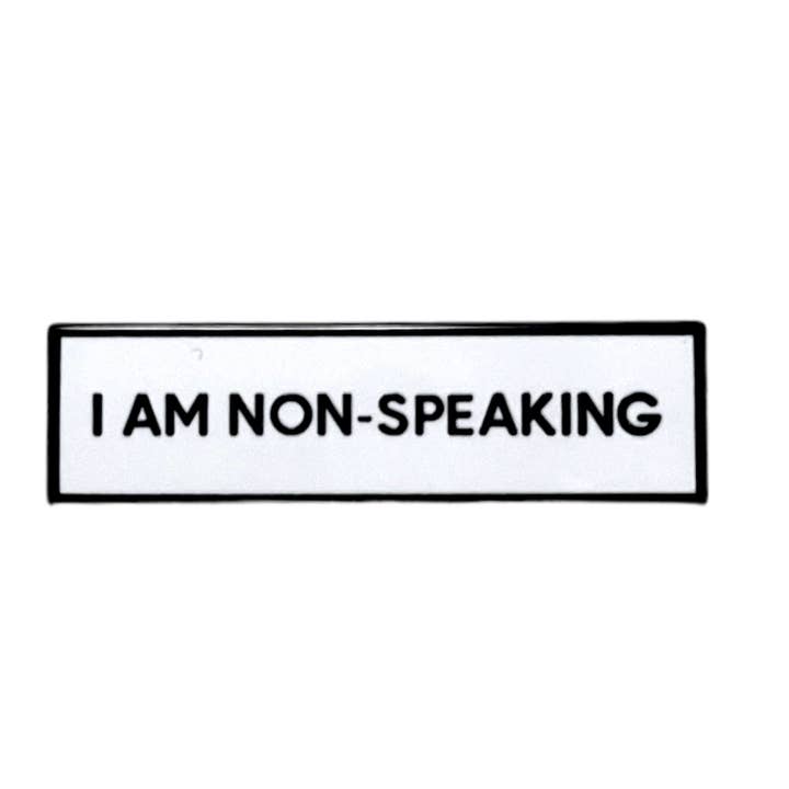 Retrophiliac - Wholesale Lapel Pin/Button - I Am Non Speaking Communication Enamel Pin