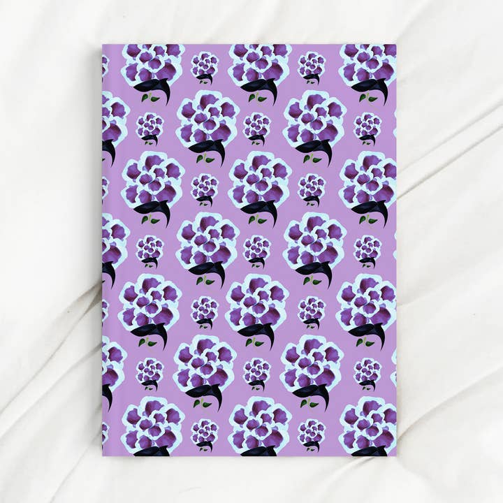 Sweet Purple Florals Journal for wholesale by Shortpockets