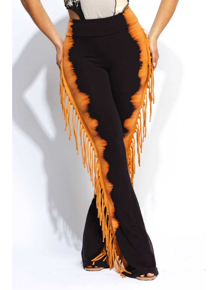 K Too - Wholesale Pants - Women's - Two tone fringe pants
