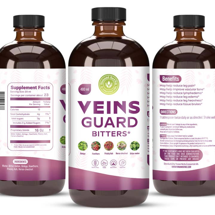 Yunani Herbs & essential Oils - Wholesale Oral Supplement/Vitamin - Veins Guard living bitters 480mls